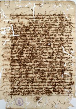 1523. Certificacin expedida por el escribano del Concejo de Huscar de que no hay peste en la ciudad.