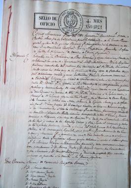 1821. Acta de las elecciones realizadas en Pozo Estrecho para la constitución de su Ayuntamiento. 