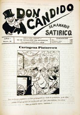 1912, julio, 19 Alusión en la portada del semanario satírico Don Cándido a la homosexualidad masculina.