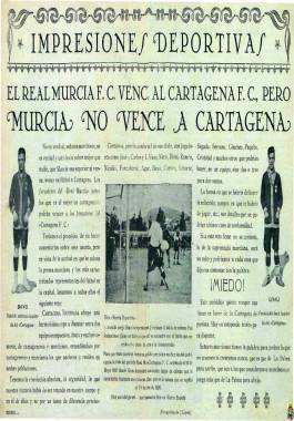 1926, enero, 15 Comentarios en Cartagena Ilustrada a un partido de fútbol entre el Cartagena F.C. y el Real Murcia F.C