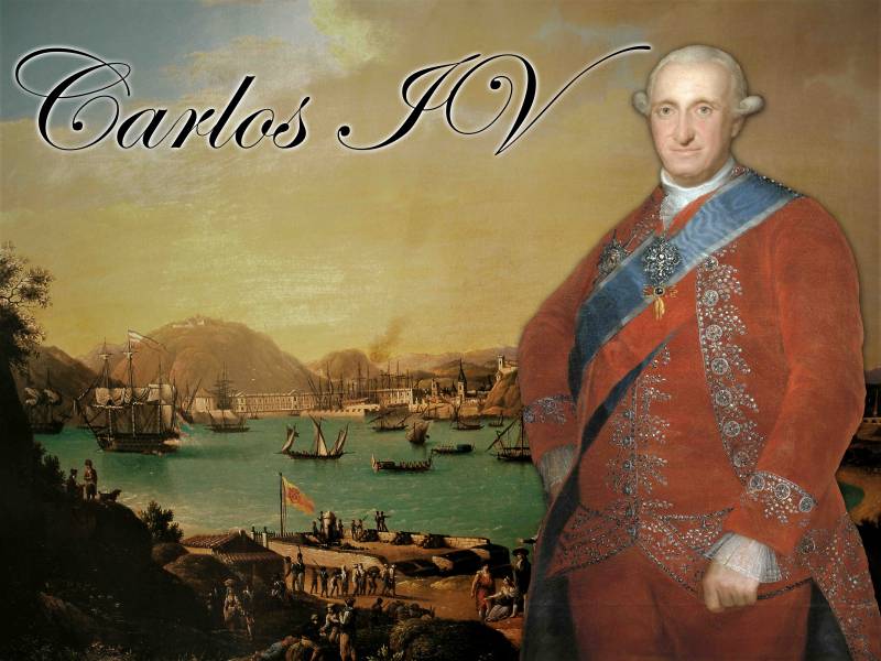 Carlos IV con Cartagena al fondo