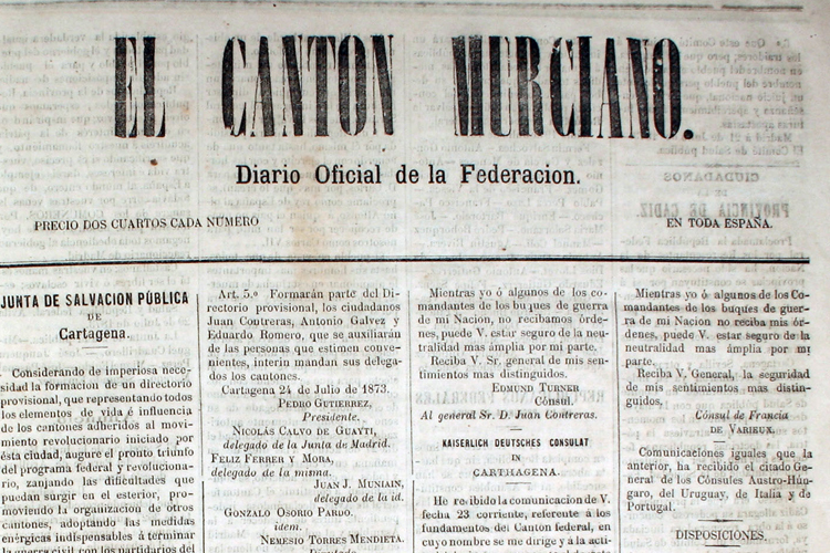 El Cantn Murciano.1873