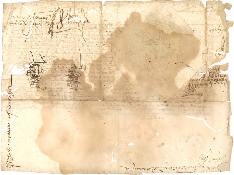Carta Real de Juana I de Castilla a las Justicias de Cartagena, ordenando no se cobre ms el anclaje