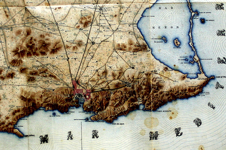 Plano procedente del proyecto de Ensanche y Saneamiento de Cartagena. (1896)