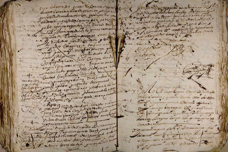 Libro de actas de 1648 con acuerdos sobre la epidemia de peste